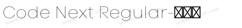 Code Next Regular字体转换